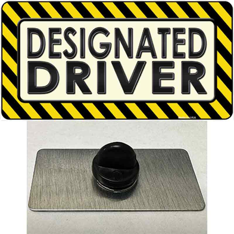 PIN-LP-9906 1.5 x 0.75 in. Designated Driver Novelty Rectangle Metal Hat Pin