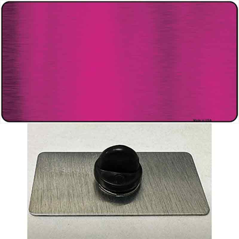 PIN-LPC-1000 1.5 x 0.75 in. Pink Metallic Solid Novelty Rectangle Metal Hat Pin