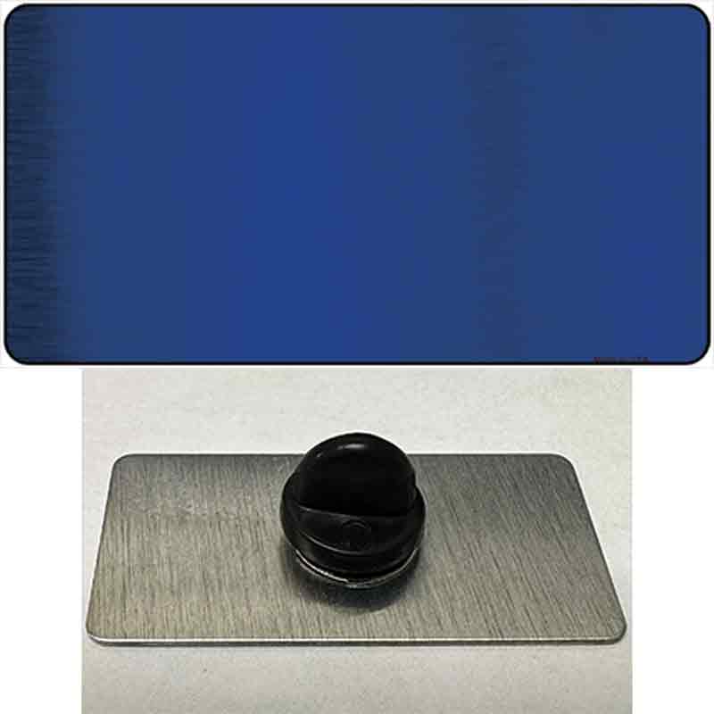 PIN-LPC-1002 1.5 x 0.75 in. Blue Metallic Solid Novelty Rectangle Metal Hat Pin