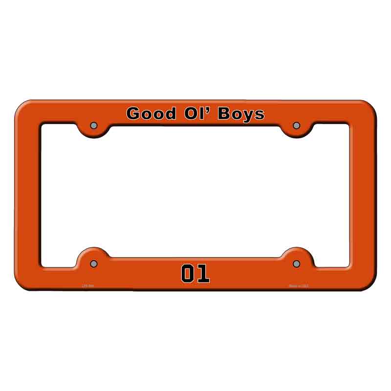LPF-504 6 x 12 in. Good Ol Boys 01 Novelty Rectangle Metal License Plate Frame