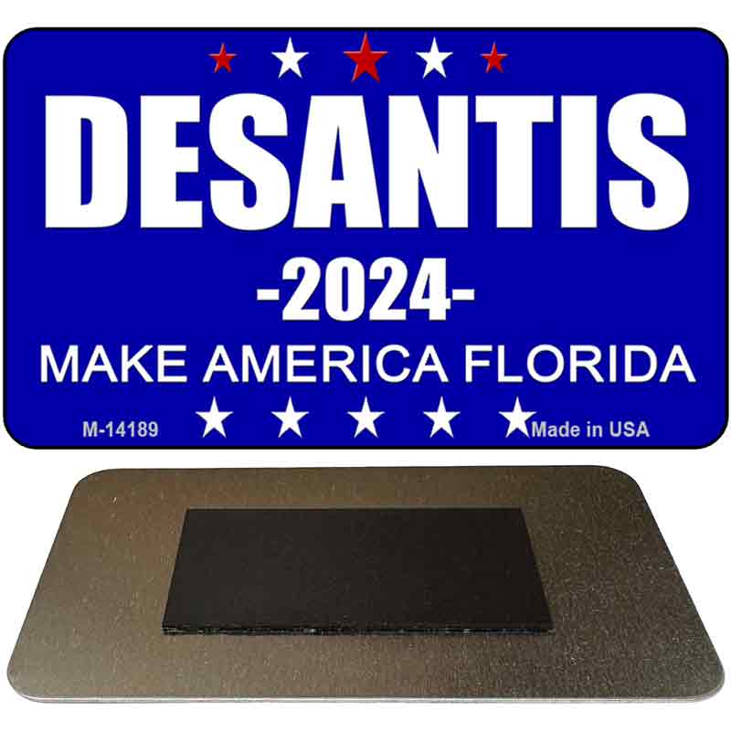 M-14189 3.5 x 2 in. Desantis 2024 Blue Novelty Rectangle Metal Magnet