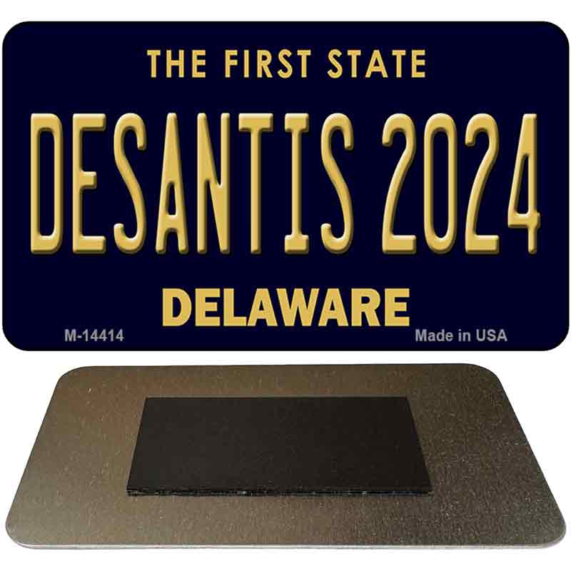 M-14414 3.5 x 2 in. Desantis 2024 Delaware Novelty Rectangle Metal Magnet