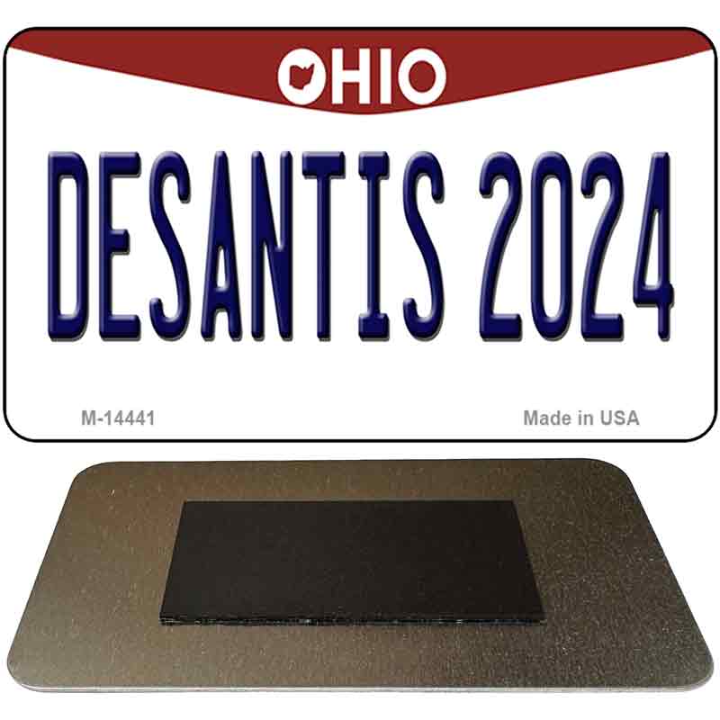 M-14441 3.5 x 2 in. Desantis 2024 Ohio Novelty Rectangle Metal Magnet