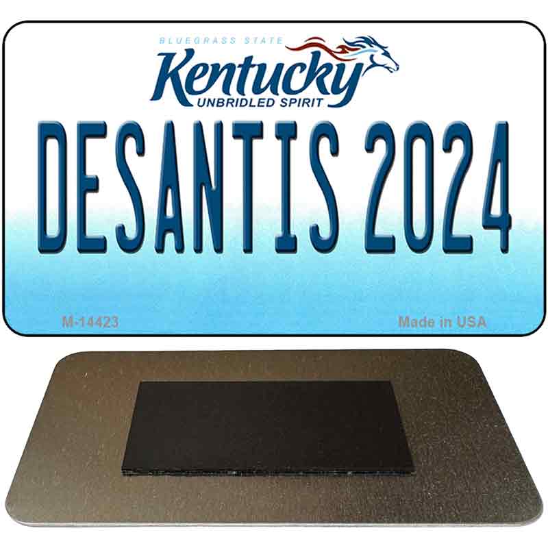 M-14423 3.5 x 2 in. Desantis 2024 Kentucky Novelty Rectangle Metal Magnet