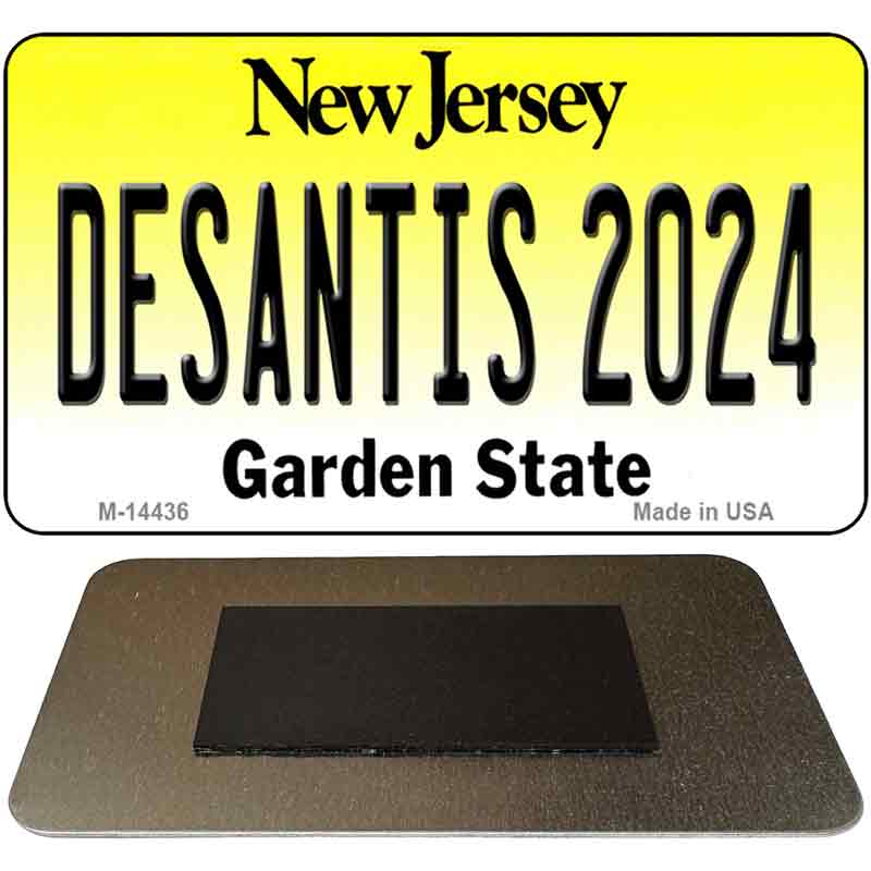 M-14436 3.5 x 2 in. Desantis 2024 Jersey Novelty Rectangle Metal Magnet