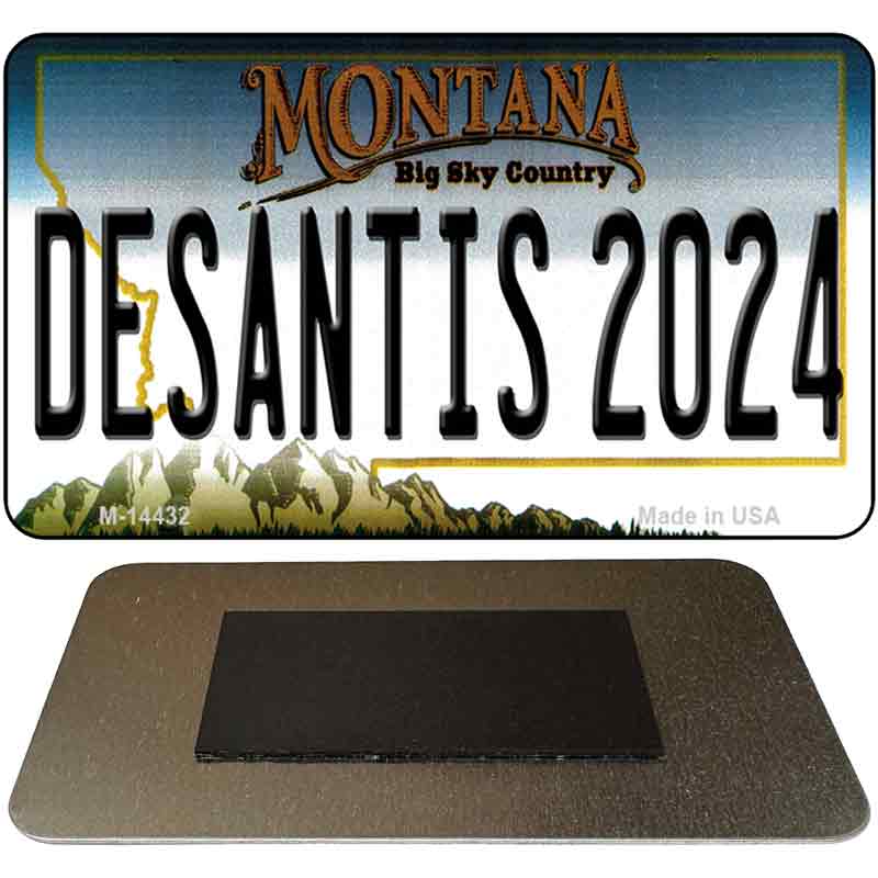 M-14432 3.5 x 2 in. Desantis 2024 Montana Novelty Rectangle Metal Magnet