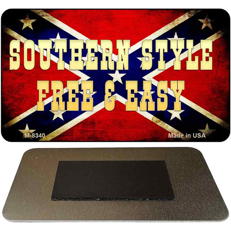 M-8340 3.5 x 2 in. Free & Sassy Novelty Rectangle Metal Magnet