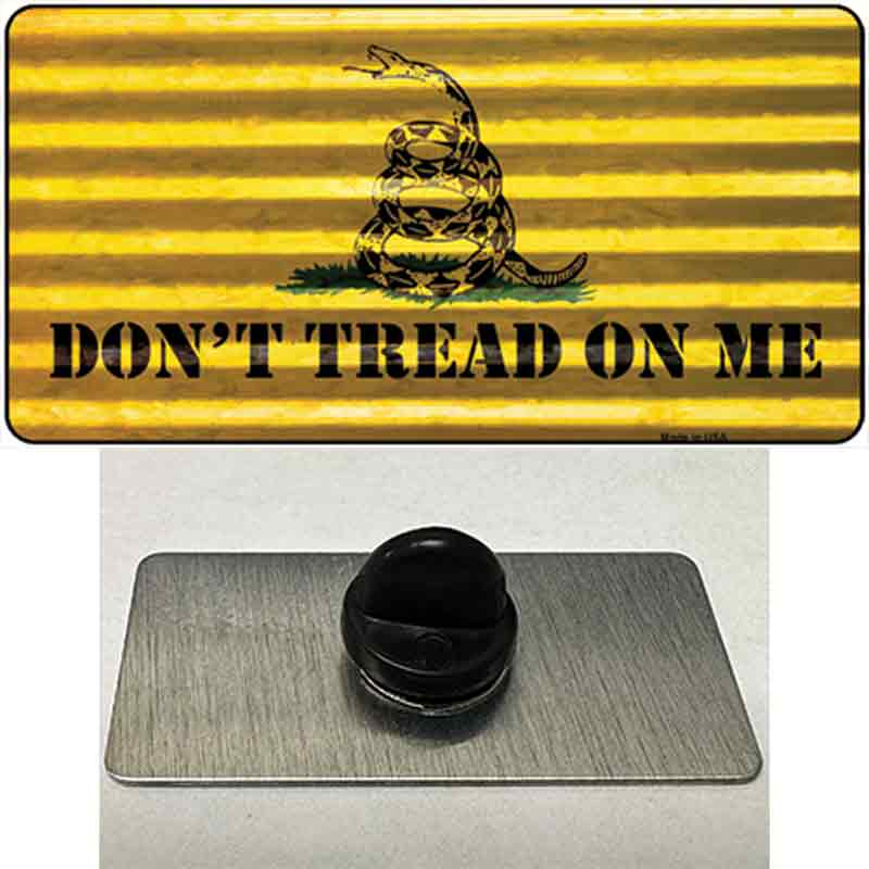 PIN-LP-11810 1.5 x 0.75 in. Dont Tread On Me Novelty Rectangle Metal Hat Pin