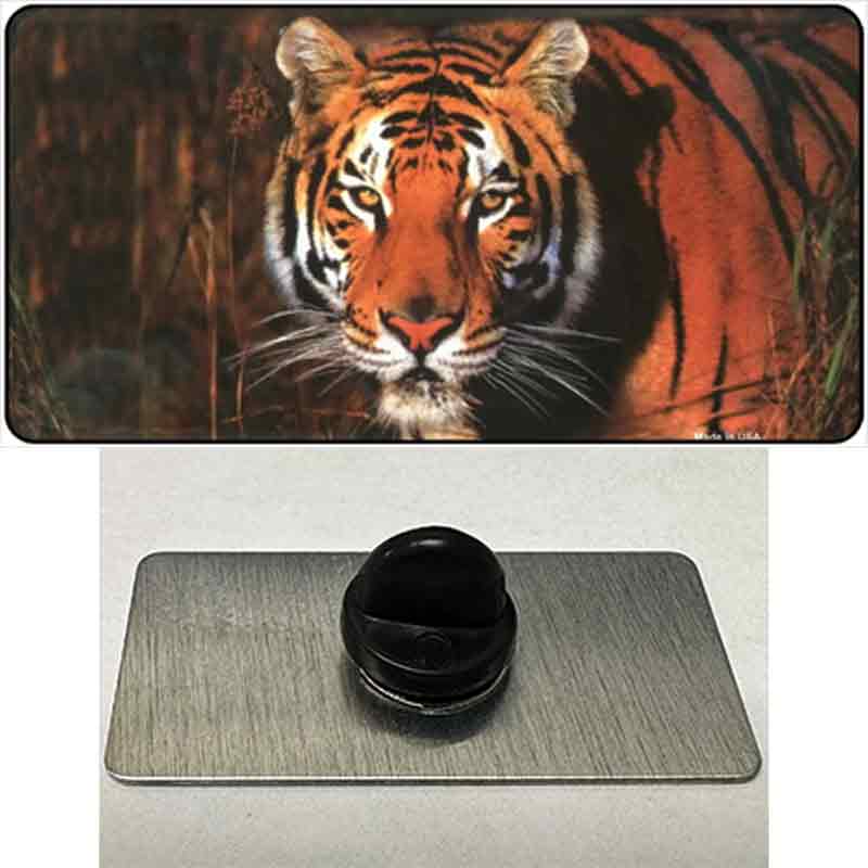 PIN-LP-1188 1.5 x 0.75 in. Tiger Novelty Rectangle Metal Hat Pin