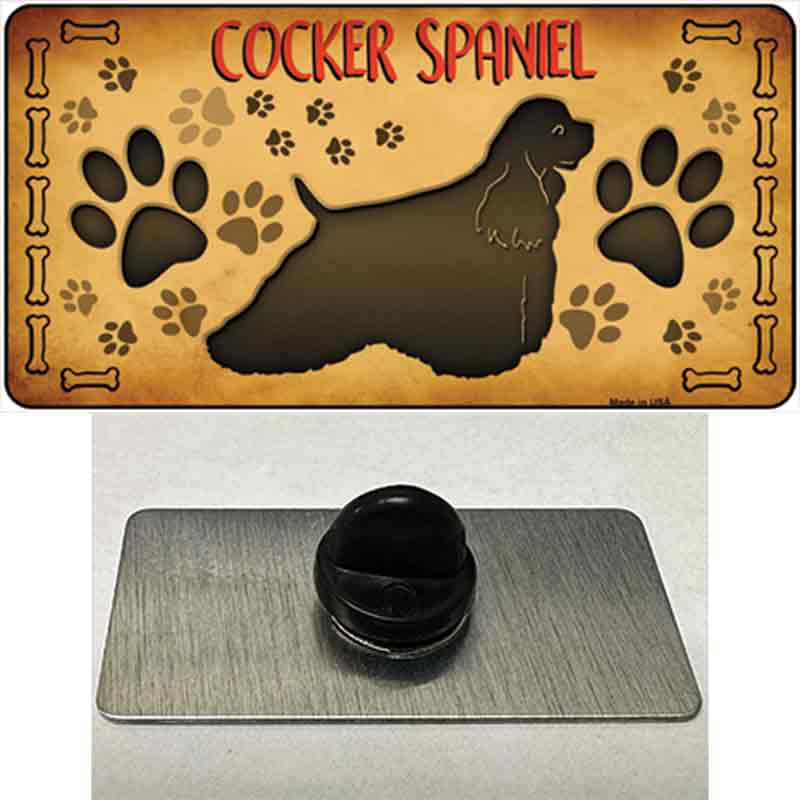 PIN-LP-10439 1.5 x 0.75 in. Cocker Spaniel Novelty Rectangle Metal Hat Pin