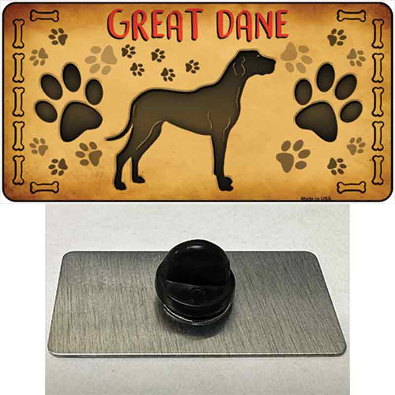 PIN-LP-10447 1.5 x 0.75 in. Great Dane Novelty Rectangle Metal Hat Pin