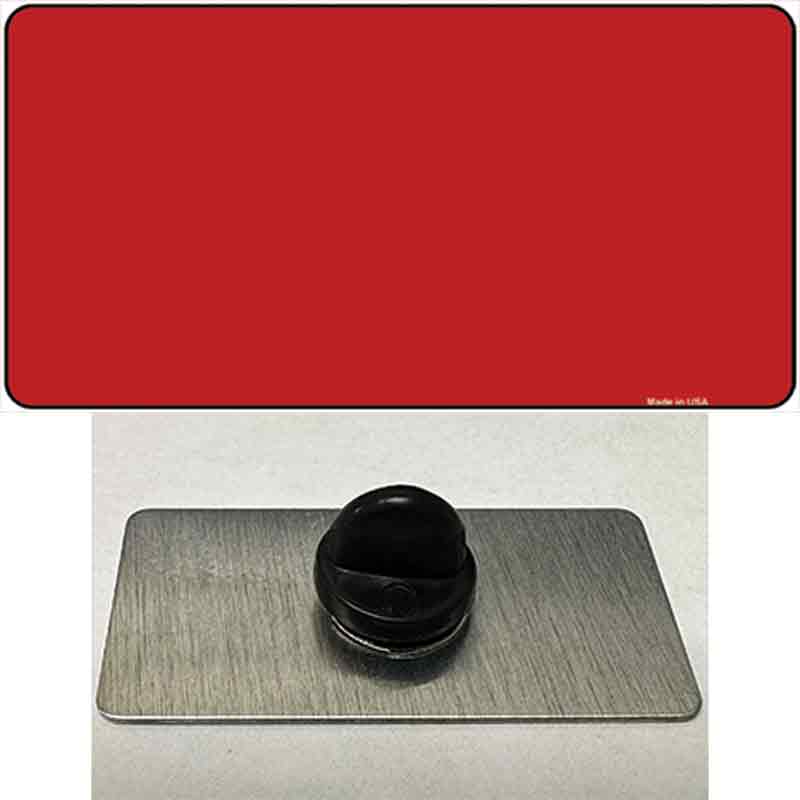 PIN-LP-2368 1.5 x 0.75 in. Red Solid Novelty Rectangle Metal Hat Pin