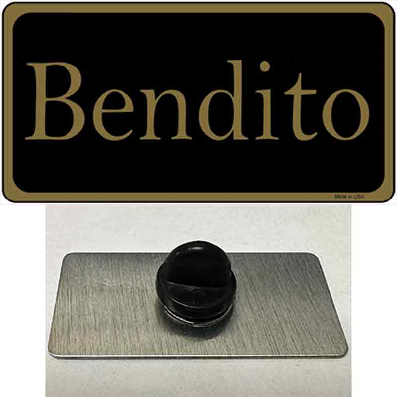 PIN-LP-1116 1.5 x 0.75 in. Bendito Novelty Rectangle Metal Hat Pin