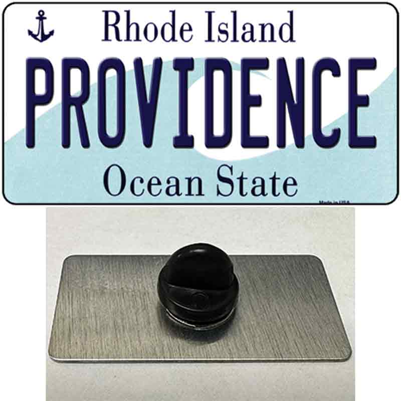 PIN-LP-11182 1.5 x 0.75 in. Providence Rhode Island State Novelty Rectangle Metal Hat Pin