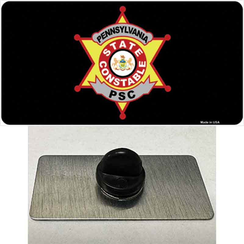 PIN-LP-5000 1.5 x 0.75 in. PA Constable Star Novelty Rectangle Metal Hat Pin