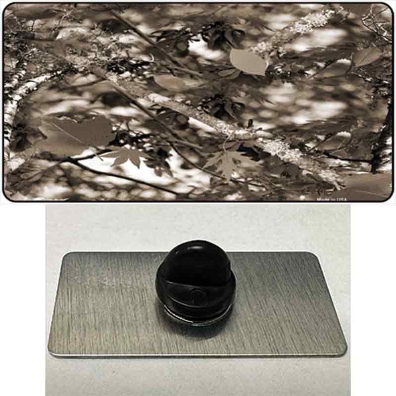 PIN-LP-5084 1.5 x 0.75 in. Leaf Camouflage Novelty Rectangle Metal Hat Pin