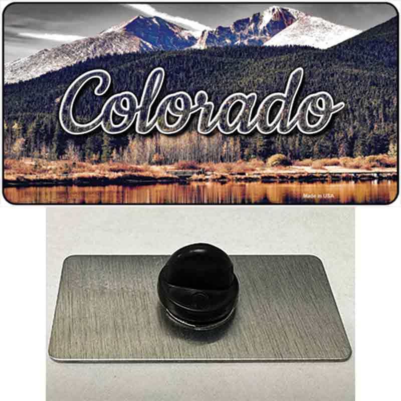PIN-LP-11589 1.5 x 0.75 in. Colorado Forest & Mountains State Novelty Rectangle Metal Hat Pin