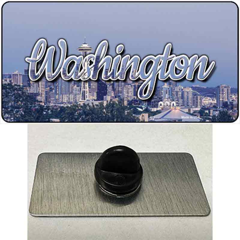PIN-LP-11637 1.5 x 0.75 in. Washington Space Needle State Novelty Rectangle Metal Hat Pin