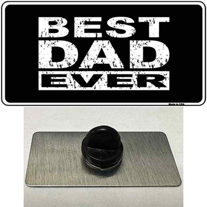 PIN-LP-5344 1.5 x 0.75 in. Best Dad Ever Novelty Rectangle Metal Hat Pin