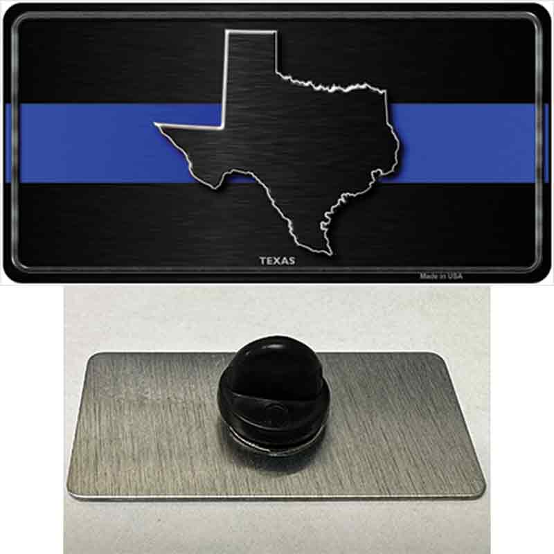 PIN-LP-8925 1.5 x 0.75 in. Texas Thin Blue Line Novelty Rectangle Metal Hat Pin