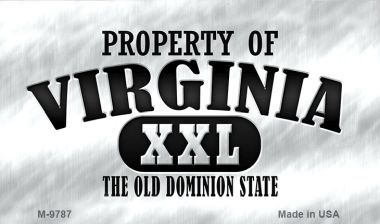 SMART BLONDE Property of Virginia Novelty Metal Magnet M-9787