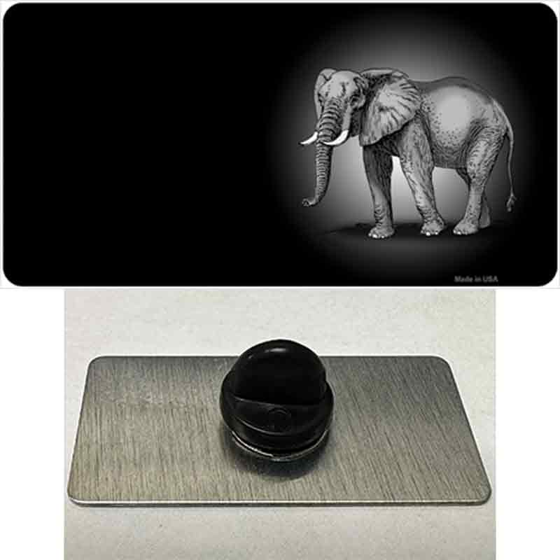 PIN-LP-7877 1.5 x 0.75 in. Elephants Offset Novelty Rectangle Metal Hat Pin