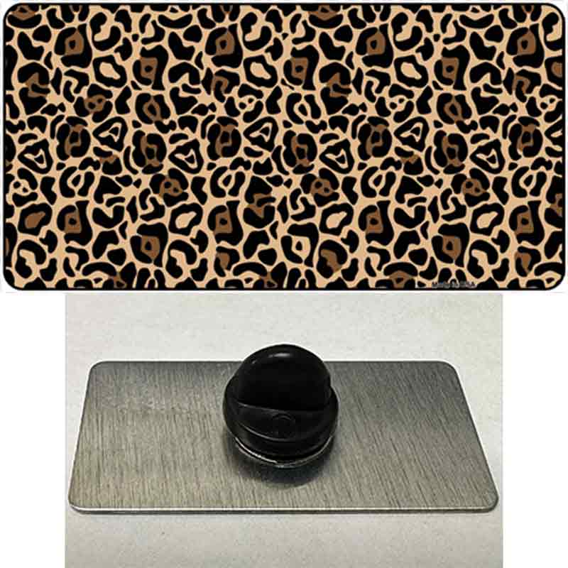 PIN-LP-7927 1.5 x 0.75 in. Leopard Print Novelty Rectangle Metal Hat Pin
