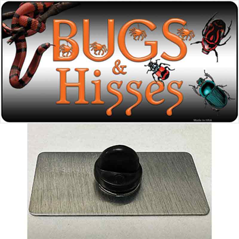 PIN-LP-8013 1.5 x 0.75 in. Bugs & Hisses Novelty Rectangle Metal Hat Pin