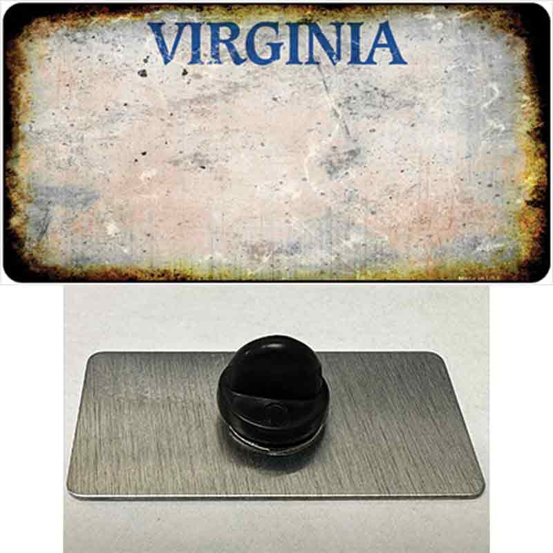 PIN-LP-8215 1.5 x 0.75 in. Virginia Old Dominion Rusty Blank Novelty Rectangle Metal Hat Pin