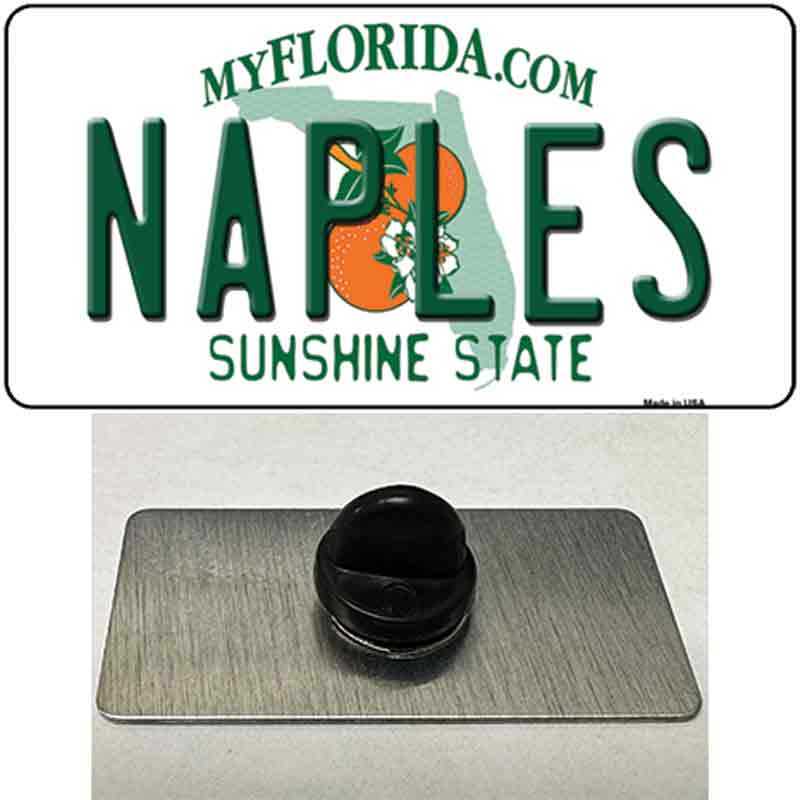 PIN-LP-8285 1.5 x 0.75 in. Naples Florida Novelty Rectangle Metal Hat Pin