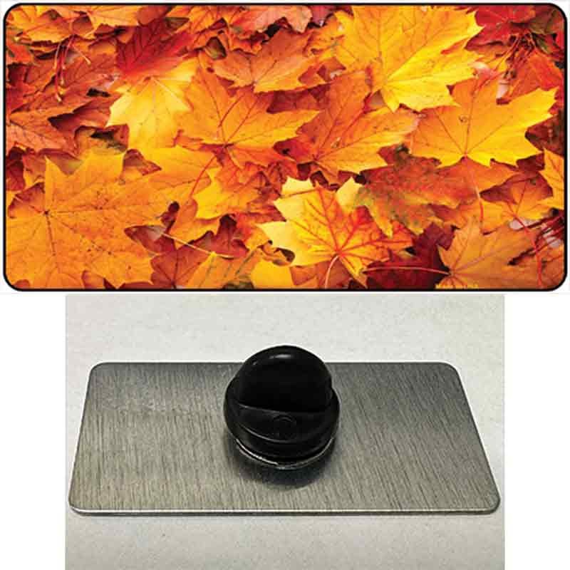 PIN-LP-8288 1.5 x 0.75 in. Fall Leaves Novelty Rectangle Metal Hat Pin