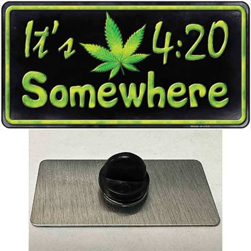 PIN-LP-8753 1.5 x 0.75 in. Its 4-20 Novelty Rectangle Metal Hat Pin