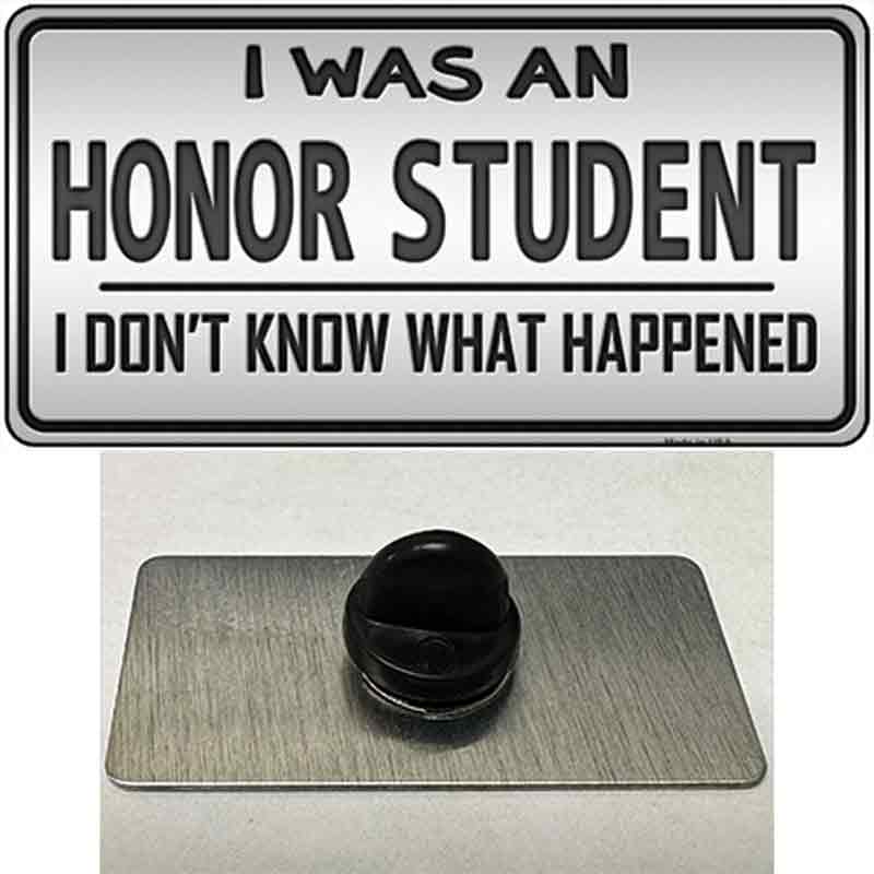 PIN-LP-8811 1.5 x 0.75 in. Honor Student Novelty Rectangle Metal Hat Pin