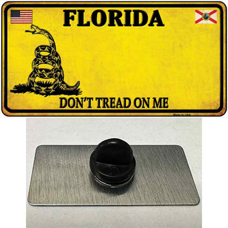 PIN-LP-8841 1.5 x 0.75 in. Florida Dont Tread On Me Novelty Rectangle Metal Hat Pin