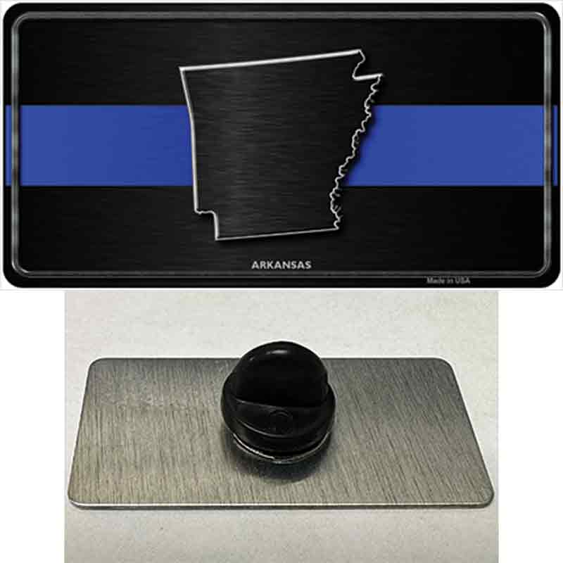 PIN-LP-8886 1.5 x 0.75 in. Arkansas Thin Blue Line Novelty Rectangle Metal Hat Pin