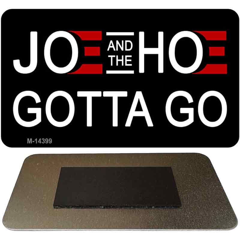 M-14399 3.5 x 2 in. Joe & the Hoe Novelty Rectangle Metal Magnet