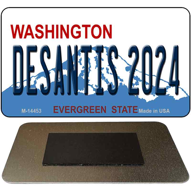 M-14453 3.5 x 2 in. Desantis 2024 Washington Novelty Rectangle Metal Magnet