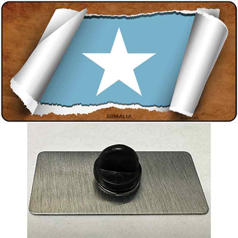 PIN-LP-9284 1.5 x 0.75 in. Somalia Flag Scroll Novelty Rectangle Metal Hat Pin