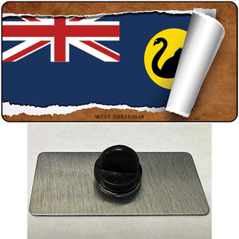PIN-LP-9334 1.5 x 0.75 in. West Australia Flag Scroll Novelty Rectangle Metal Hat Pin