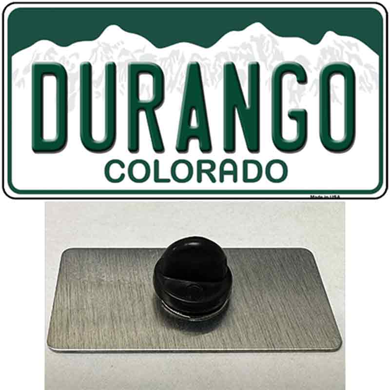 PIN-LP-9924 1.5 x 0.75 in. Durango Colorado Novelty Rectangle Metal Hat Pin