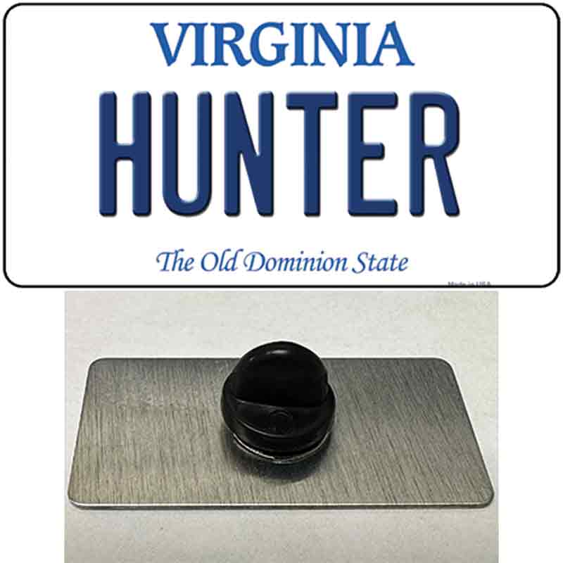 PIN-LP-10130 1.5 x 0.75 in. Hunter Virginia Novelty Rectangle Metal Hat Pin