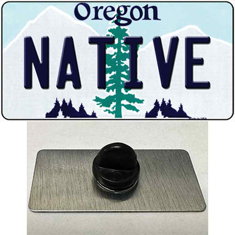 PIN-LP-10375 1.5 x 0.75 in. Native Oregon Novelty Rectangle Metal Hat Pin