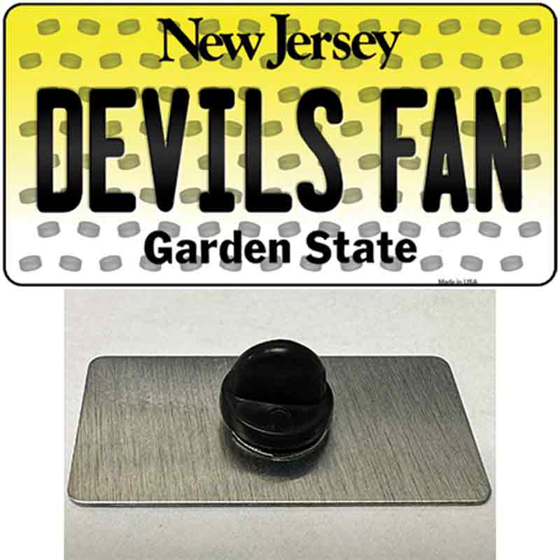 PIN-LP-10847 1.5 x 0.75 in. Devils Fan Jersey Novelty Rectangle Metal Hat Pin