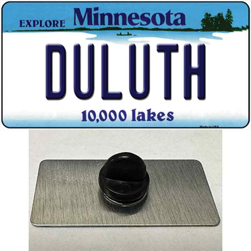 PIN-LP-11039 1.5 x 0.75 in. Duluth Minnesota State Novelty Rectangle Metal Hat Pin