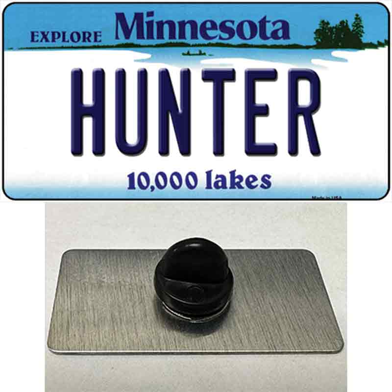 PIN-LP-11076 1.5 x 0.75 in. Hunter Minnesota State Novelty Rectangle Metal Hat Pin