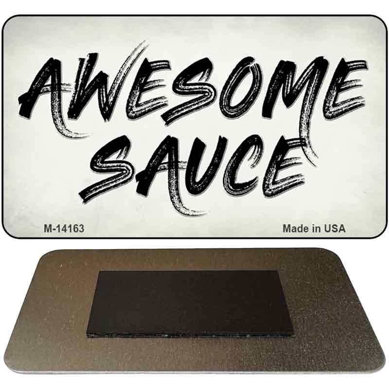 M-14163 3.5 x 2 in. Awesome Sauce Novelty Rectangle Metal Magnet