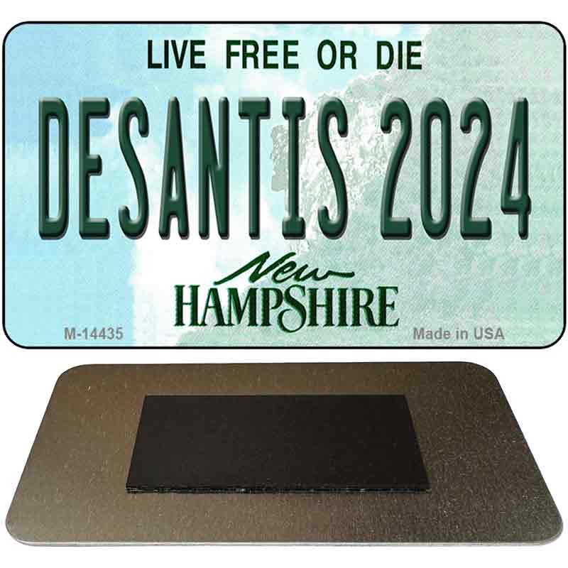 M-14435 3.5 x 2 in. Desantis 2024 Hampshire Novelty Rectangle Metal Magnet