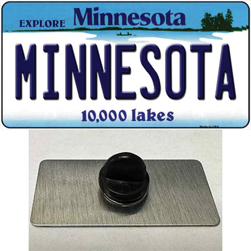 PIN-LP-11032 1.5 x 0.75 in. Minnesota State Novelty Rectangle Metal Hat Pin
