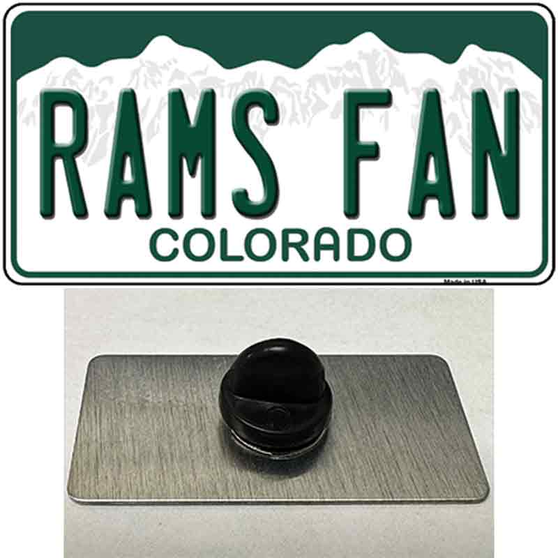 PIN-LP-12686 1.5 x 0.75 in. Rams Fan Novelty Rectangle Metal Hat Pin