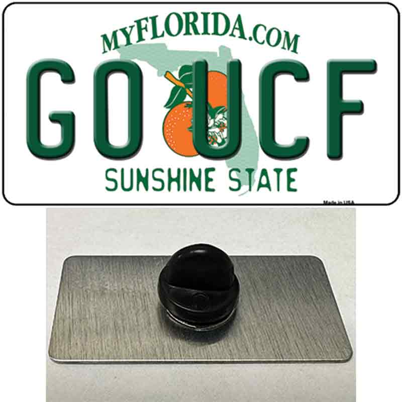 PIN-LP-12700 1.5 x 0.75 in. Go UCF Novelty Rectangle Metal Hat Pin